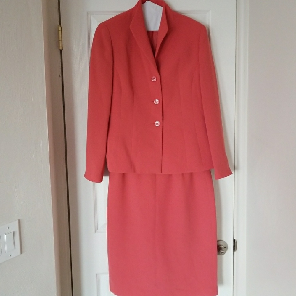 Salmon Colored Evan Picone Suit